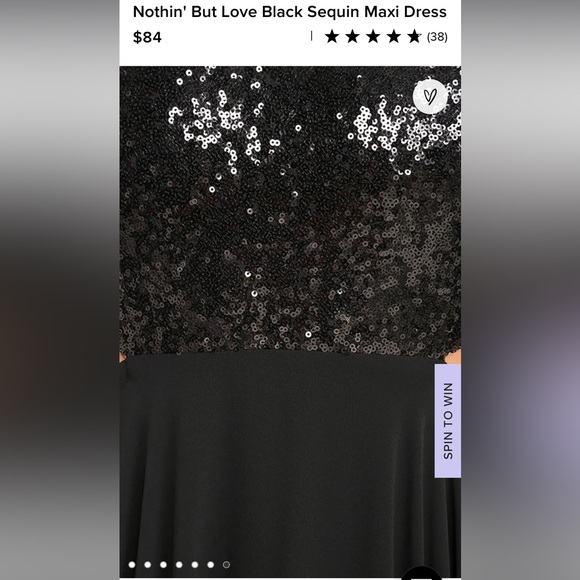 Lulu’s Nothin' But Love Black Sequin Maxi Dress in Black - Picture 11 of 14